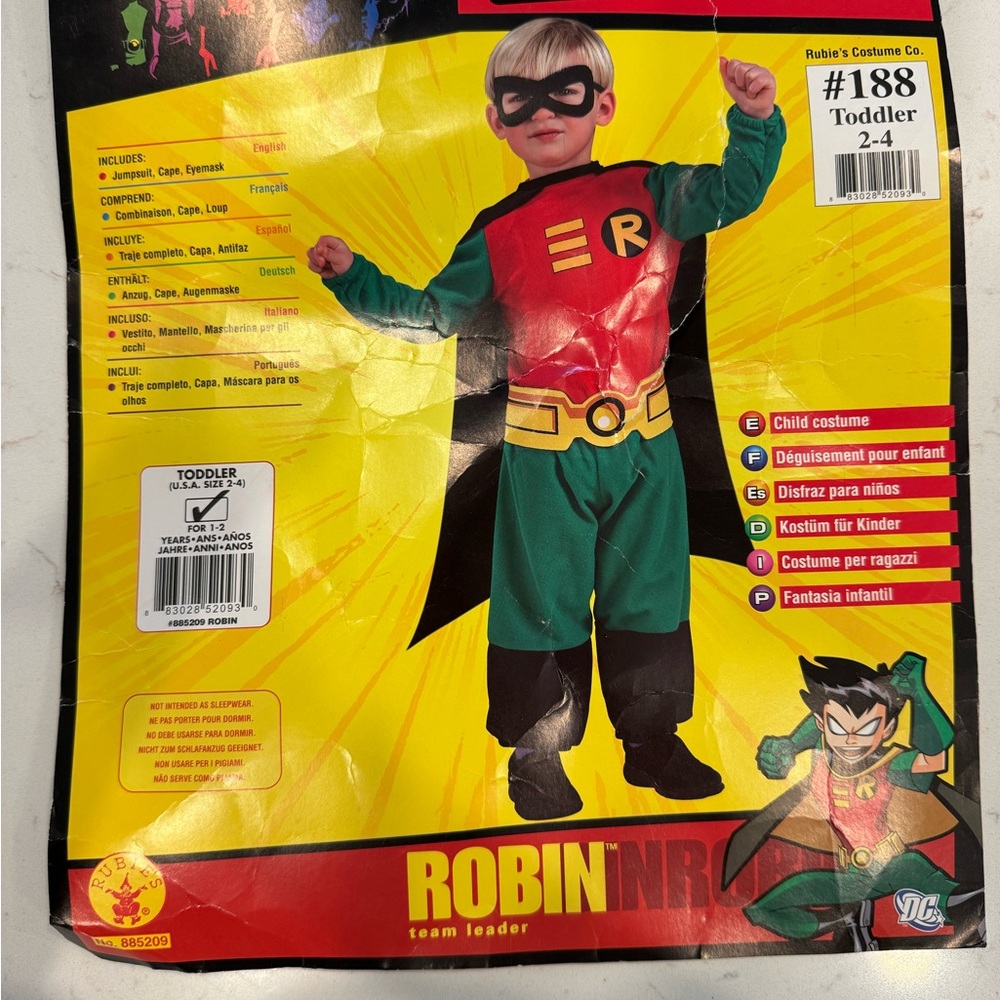 Toddler Robbin Costume